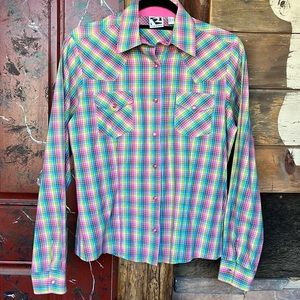 Rockies pearlsnap shirt size M